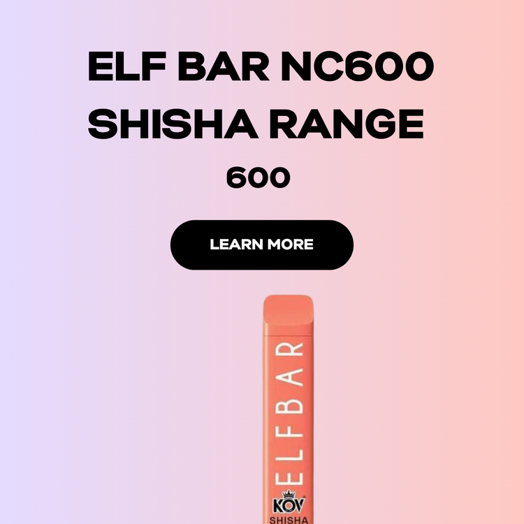 Elf Bar NC600 Shisha Range Disposable Pod Device
