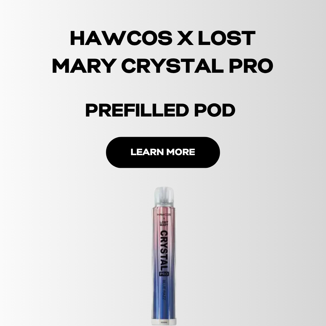 Hawcos x Lost Mary Crystal Pro Vape Kit | Prefilled & Easy to Use Shop Disposables Hawcos x Lost Mary Crystal Pro Vape Kit | Prefilled & Easy to Use Shop Disposables