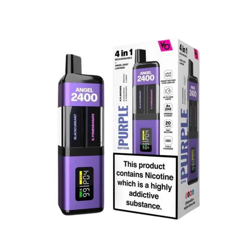 Load image into Gallery viewer, Angel 2400 Puff Prefilled Pod Kit | Purple