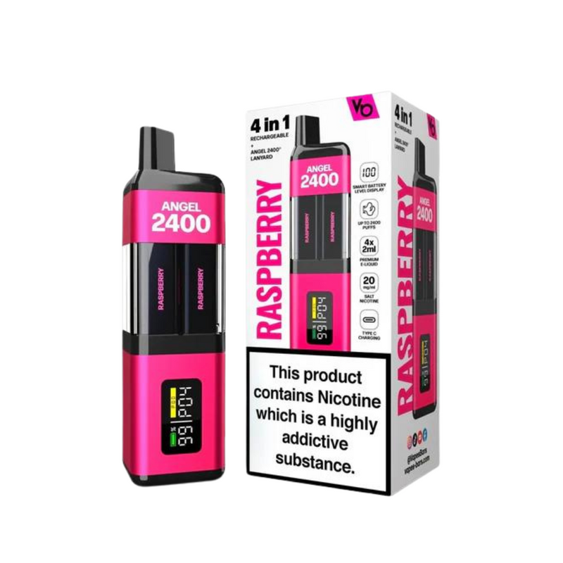 Load image into Gallery viewer, Angel 2400 Puff Prefilled Pod Kit | Raspberry