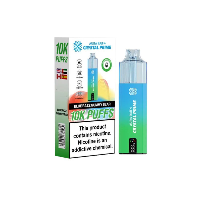 Load image into Gallery viewer, Crystal Prime Aura Bar 10k Prefilled Pod Kit