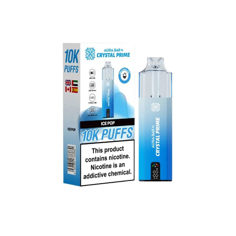 Load image into Gallery viewer, Crystal Prime Aura Bar 10k Prefilled Pod Kit