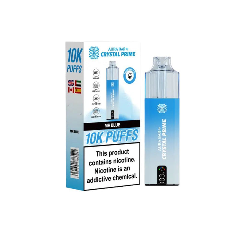 Load image into Gallery viewer, Crystal Prime Aura Bar 10k Prefilled Pod Kit