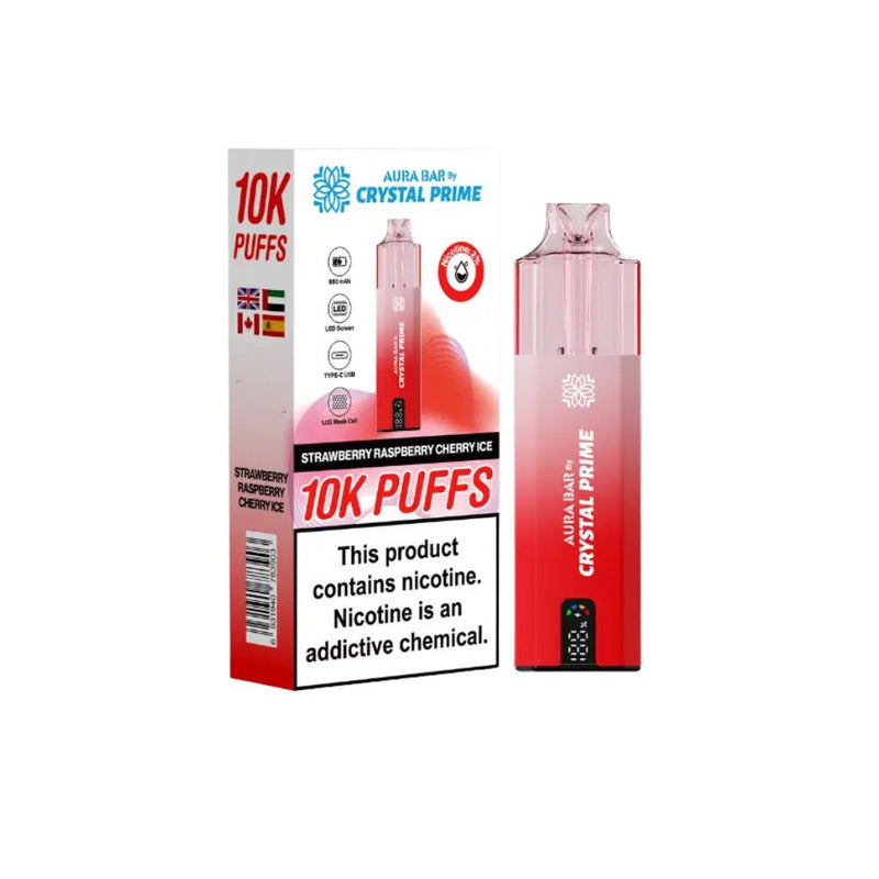 Load image into Gallery viewer, Crystal Prime Aura Bar 10k Prefilled Pod Kit