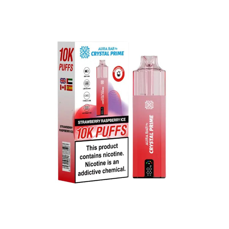 Load image into Gallery viewer, Crystal Prime Aura Bar 10k Prefilled Pod Kit