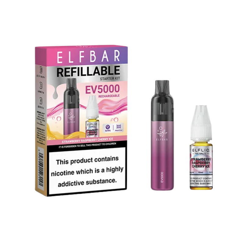 Load image into Gallery viewer, Elf Bar EV5000 Refillable Rechargeable Disposable Vape Kit