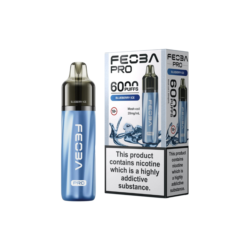 Load image into Gallery viewer, FEOBA Bar PRO 6000 Prefilled Pod Kit | Bluberry Ice