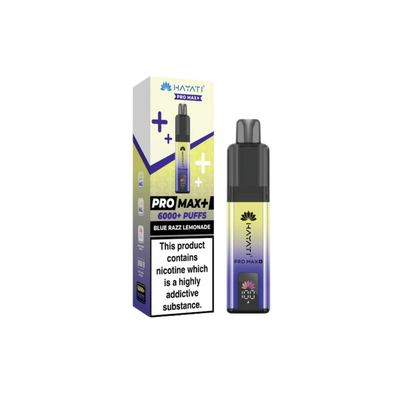Load image into Gallery viewer, Hayati Pro Max Plus 6000 Puffs Prefilled Pod | Bluerazz Lemonade