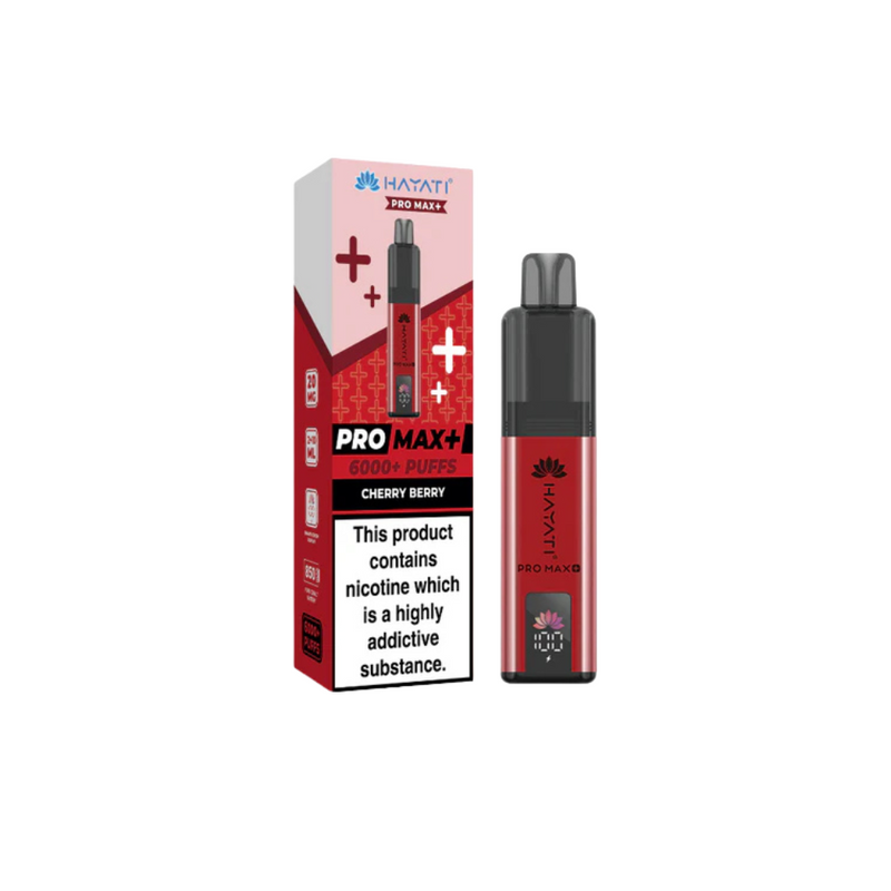 Load image into Gallery viewer, Hayati Pro Max Plus 6000 Puffs Prefilled Pod | Cherry Berry