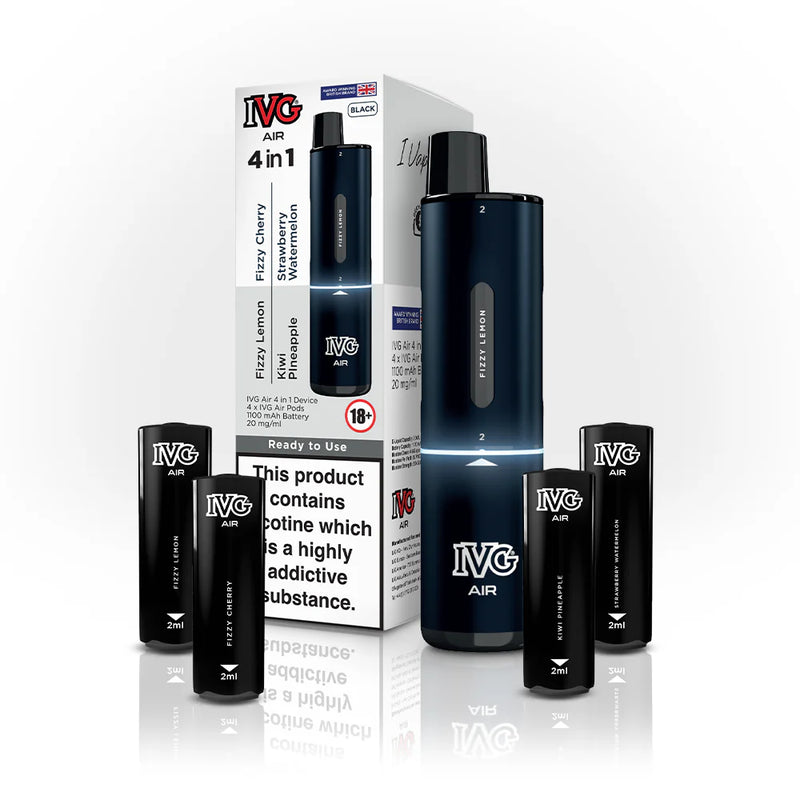 Load image into Gallery viewer, IVG Air 4in1 Prefilled Pod | Black Edition