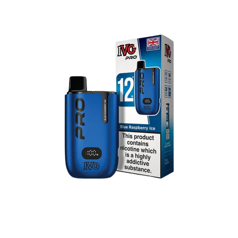 Load image into Gallery viewer, IVG Pro 12 Prefilled Vape Pod Kit | Blue Raspberry ice