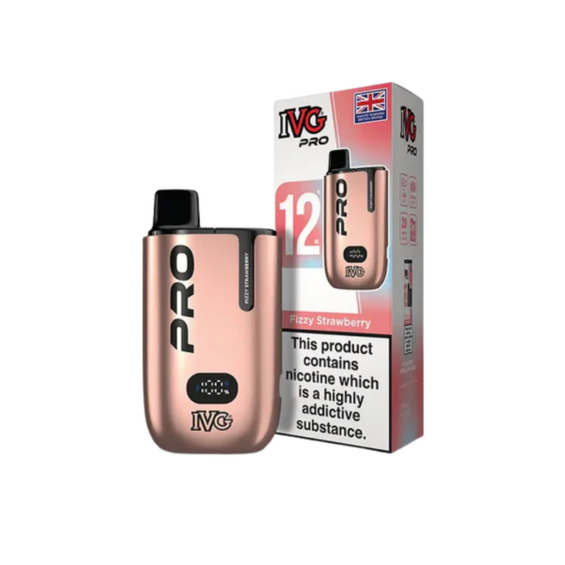 Load image into Gallery viewer, IVG Pro 12 Prefilled Vape Pod Kit | Fizzy Strawberry
