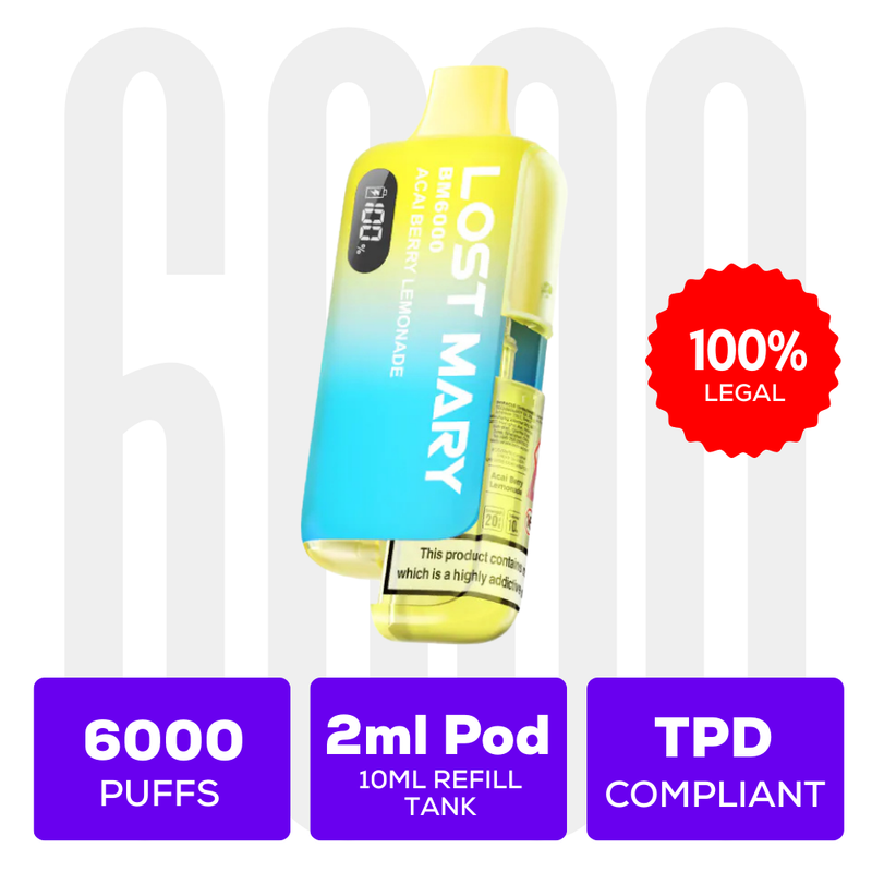 Load image into Gallery viewer, Lost Mary BM6000 Prefilled Vape Pod Kit