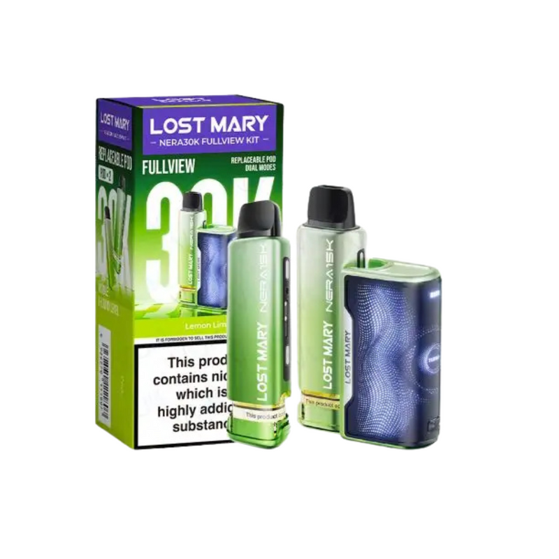 Load image into Gallery viewer, Lost Mary Nera 30K Fullview Pre-Filled Pod Kit | lemon lime