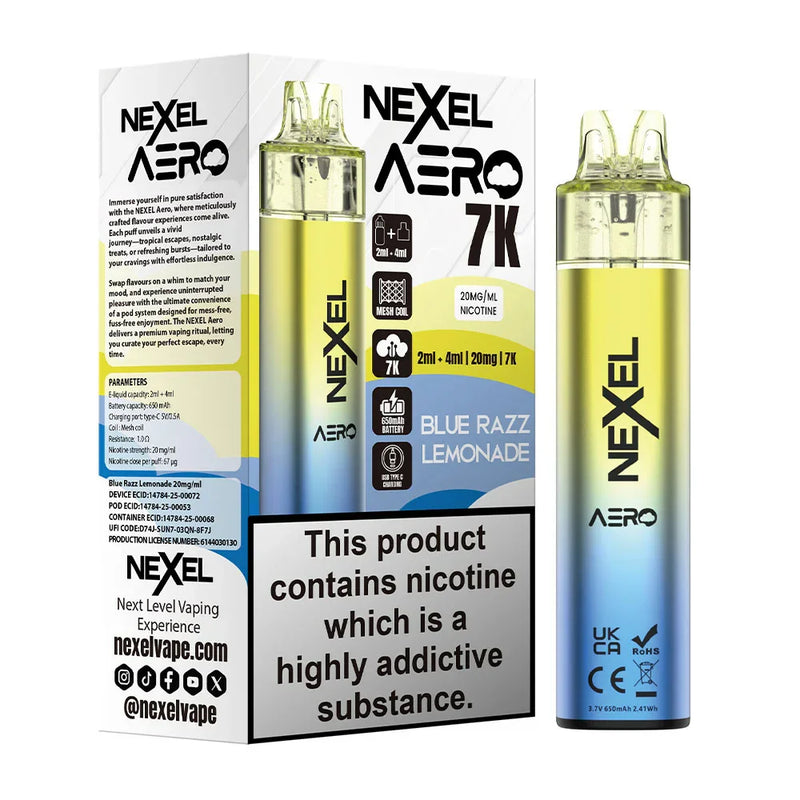 Load image into Gallery viewer, Nexel Aero 7k Prefilled Pod Kit