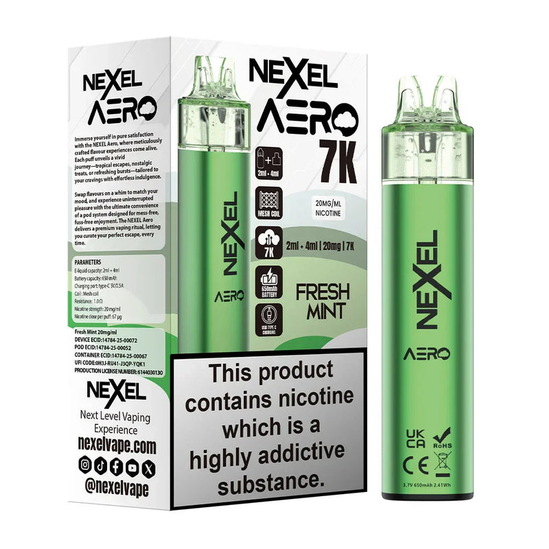 Load image into Gallery viewer, Nexel Aero 7k Prefilled Pod Kit