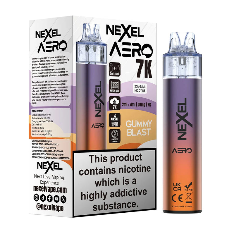 Load image into Gallery viewer, Nexel Aero 7k Prefilled Pod Kit