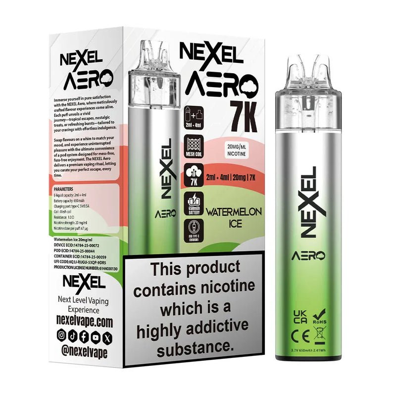 Load image into Gallery viewer, Nexel Aero 7k Prefilled Pod Kit