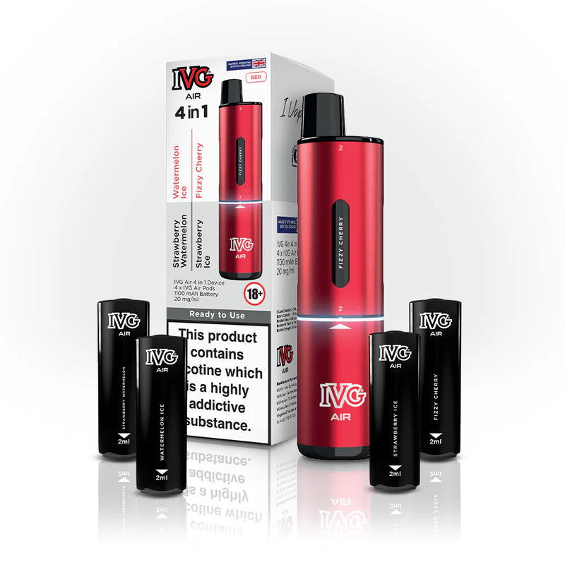 Load image into Gallery viewer, Red_EditionIVG Air 4in1 Prefilled Pod | Red Edition