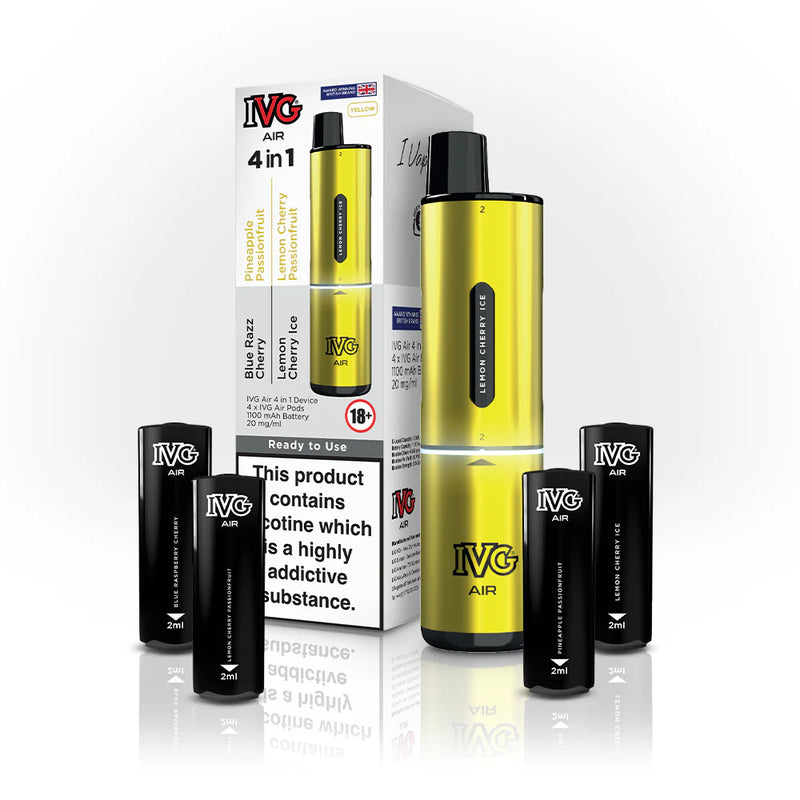 Load image into Gallery viewer, Yellow_EditionIVG Air 4in1 Prefilled Pod |Yellow Edition