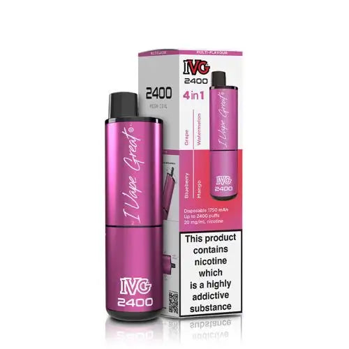 Load image into Gallery viewer, IVG 2400 Puffs 4 in 1 Disposable Vape Pod Device