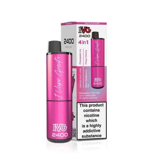 Load image into Gallery viewer, IVG 2400 Puffs 4 in 1 Disposable Vape Pod Device
