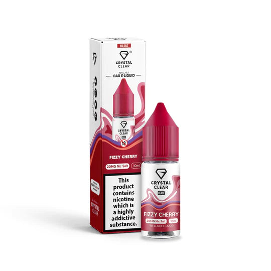 Load image into Gallery viewer, Crystal Clear Nic Salt E-Liquid | Fizzy Cherry