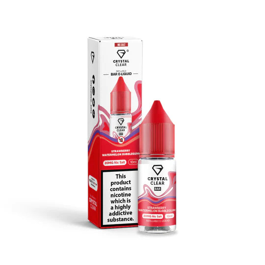 Load image into Gallery viewer, Crystal Clear Nic Salt E-Liquid | Strawberry Watermelon