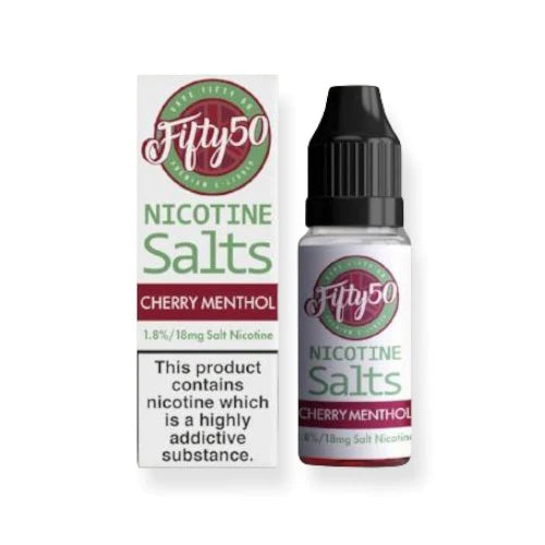 Load image into Gallery viewer, Fifty 50 Nic Salts 10ml | Cherry Menthol