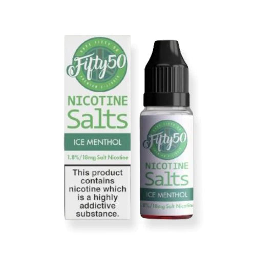 Load image into Gallery viewer, Fifty 50 Nic Salts 10ml | Ice Menthol