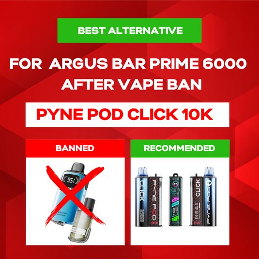 Best Alternative to ARGUS Bar Prime 6000 After Vape Ban