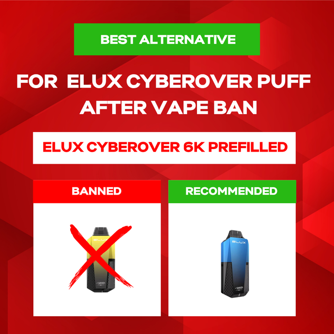 Best Alternative For Elux Cyberover 6K Puff Disposable After Vape Ban
