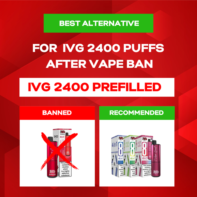 Best Alternative for IVG 2400 Puffs After Vape Ban