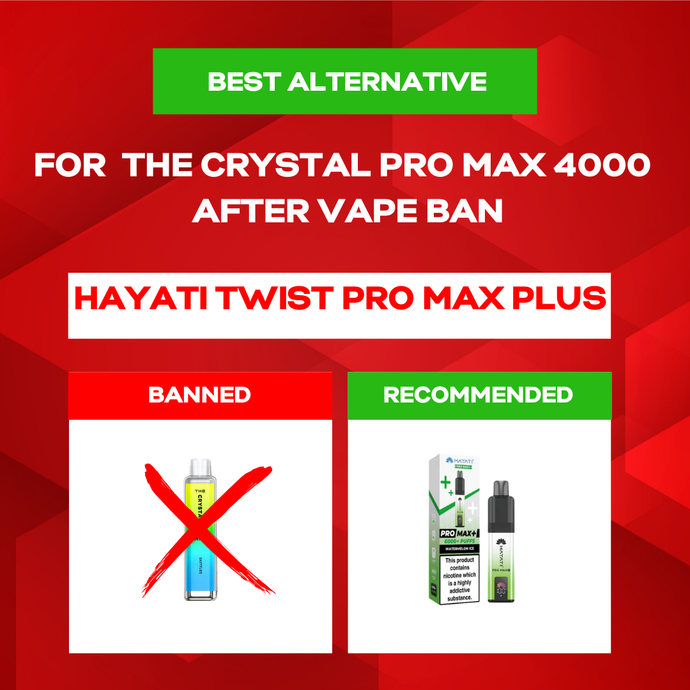 Best Alternative for the Crystal PRO Max 4000 Puff Disposable After Vape Ban