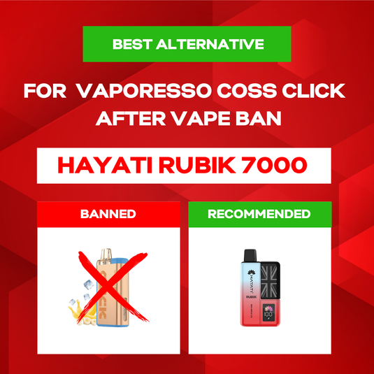 Best Alternative For Vaporesso Coss Click 6000 After Vape Ban