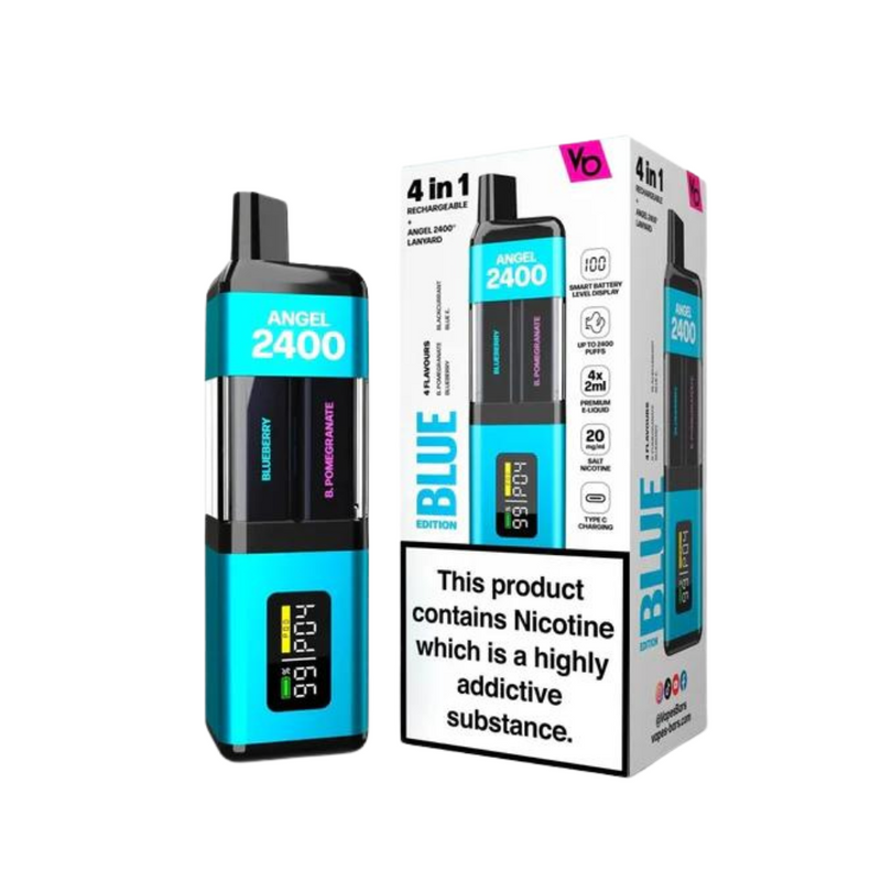 Load image into Gallery viewer, Angel 2400 Puff Prefilled Pod Kit | Blue
