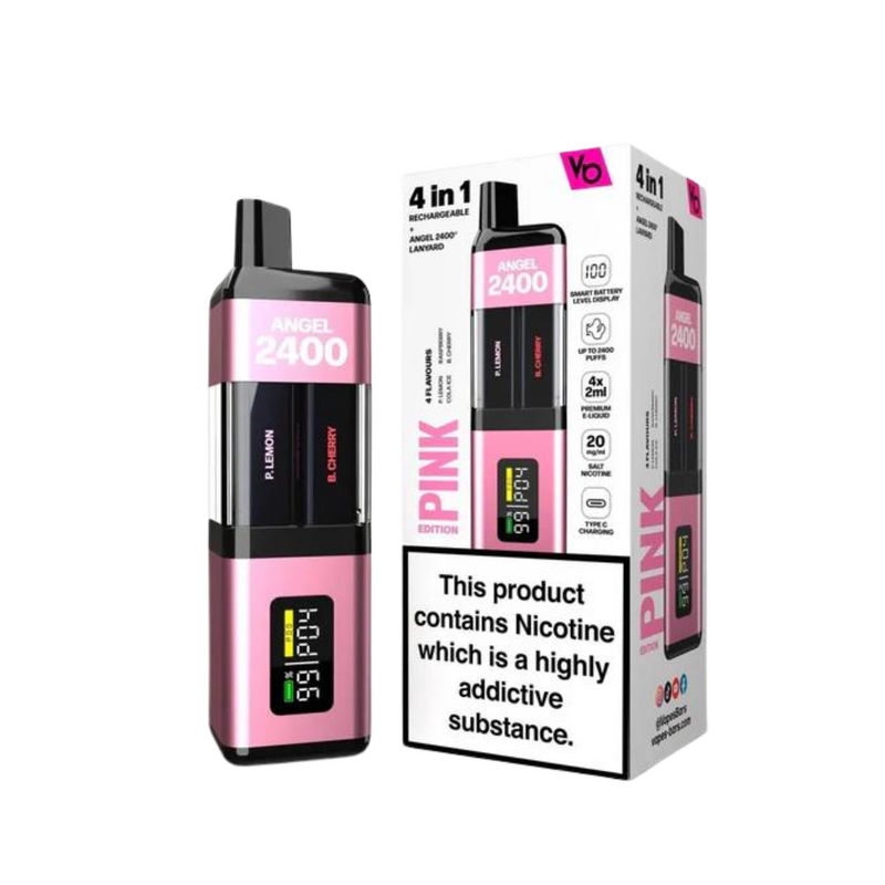 Load image into Gallery viewer, Angel 2400 Puff Prefilled Pod Kit | Pink
