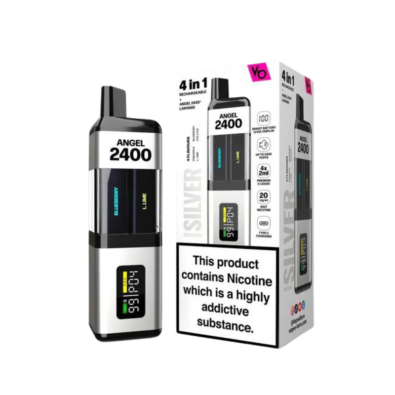 Load image into Gallery viewer, Angel 2400 Puff Prefilled Pod Kit | Silver
