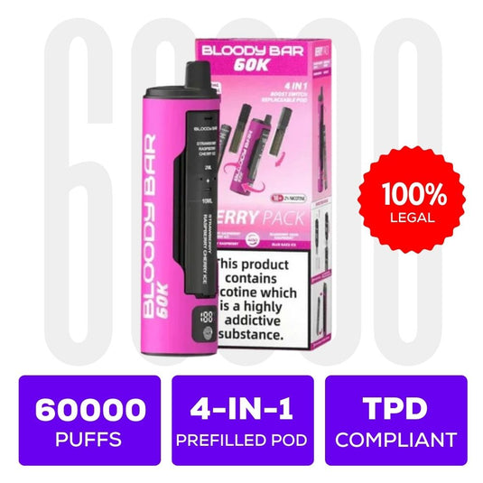 Bloody Bar 60K Prefilled Vape Pod Kit