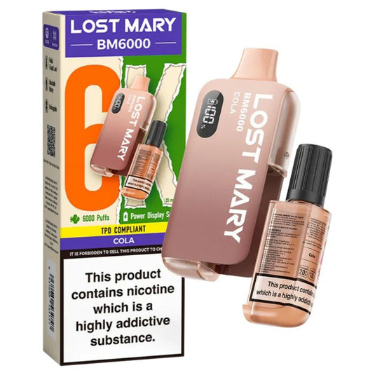Lost Mary BM6000 Disposable Pod 6000 Puffs, Smooth Flavours | 4.49 Shop Disposables Lost Mary BM6000 Disposable Pod 6000 Puffs, Smooth Flavours | 4.49 Shop Disposables