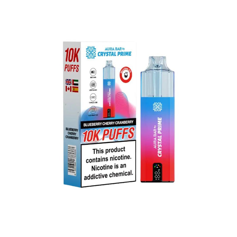 Load image into Gallery viewer, Crystal Prime Aura Bar 10k Prefilled Pod Kit
