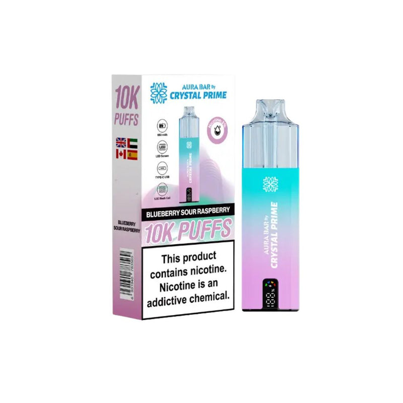 Load image into Gallery viewer, Crystal Prime Aura Bar 10k Prefilled Pod Kit
