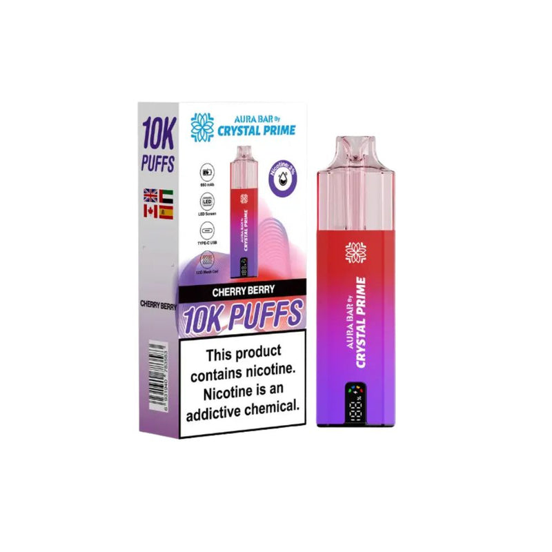 Load image into Gallery viewer, Crystal Prime Aura Bar 10k Prefilled Pod Kit
