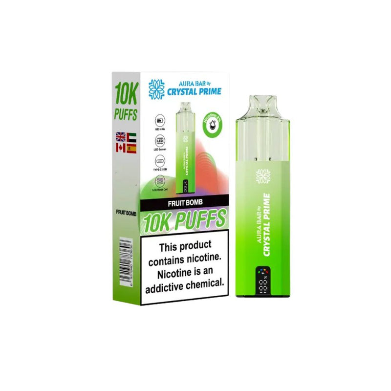 Load image into Gallery viewer, Crystal Prime Aura Bar 10k Prefilled Pod Kit
