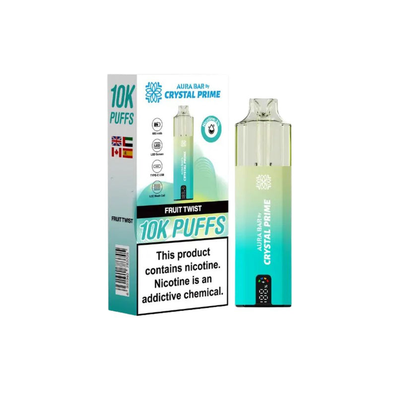 Load image into Gallery viewer, Crystal Prime Aura Bar 10k Prefilled Pod Kit
