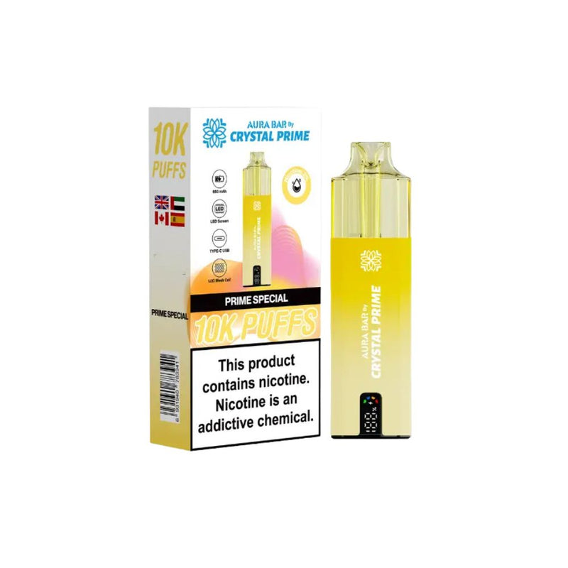 Load image into Gallery viewer, Crystal Prime Aura Bar 10k Prefilled Pod Kit
