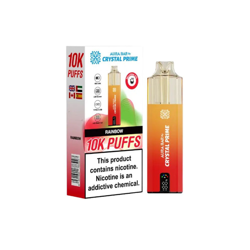 Load image into Gallery viewer, Crystal Prime Aura Bar 10k Prefilled Pod Kit
