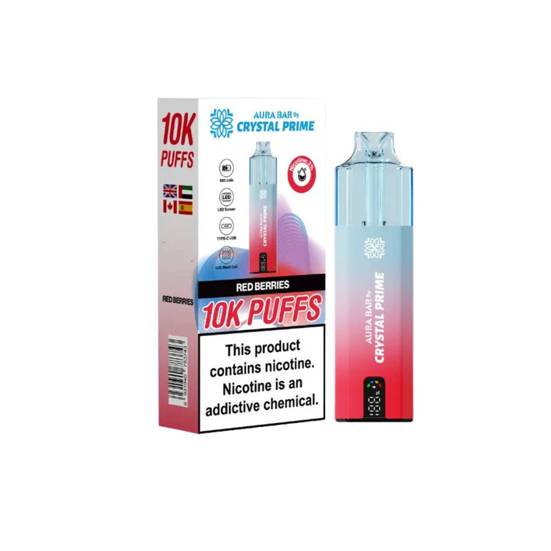 Load image into Gallery viewer, Crystal Prime Aura Bar 10k Prefilled Pod Kit
