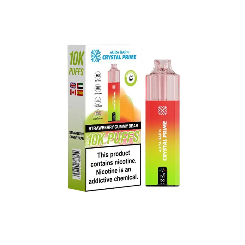 Load image into Gallery viewer, Crystal Prime Aura Bar 10k Prefilled Pod Kit
