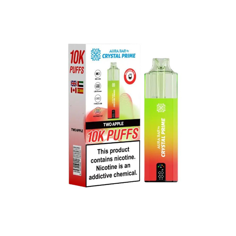 Load image into Gallery viewer, Crystal Prime Aura Bar 10k Prefilled Pod Kit
